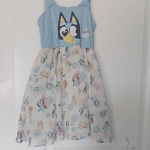 Blue Spaghetti Strap Sundress Casual